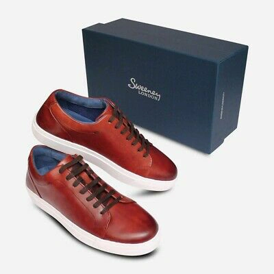 Pre owned Oliver Sweeney Luxury Hayle Cupsole Trainers In Brown