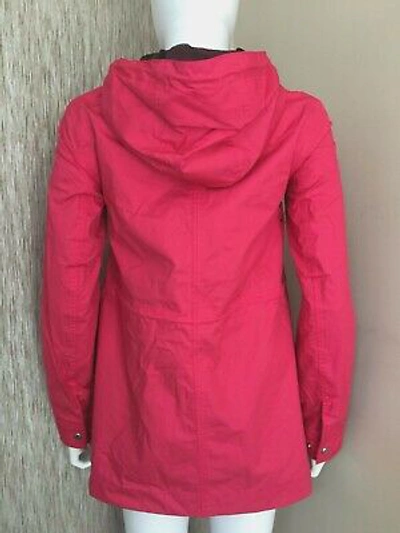 Pre-owned Hunter Pink Waterproof Jacket Size Xs Retail £215