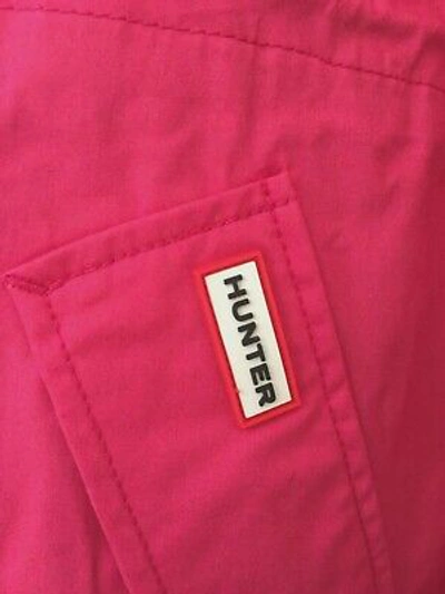 Pre-owned Hunter Pink Waterproof Jacket Size Xs Retail £215