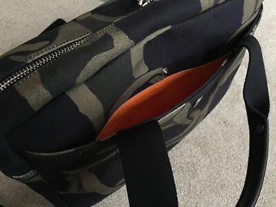 Pre-owned Paul Smith Ps  Business Messenger Folio Bag Linked Heart Camo Print