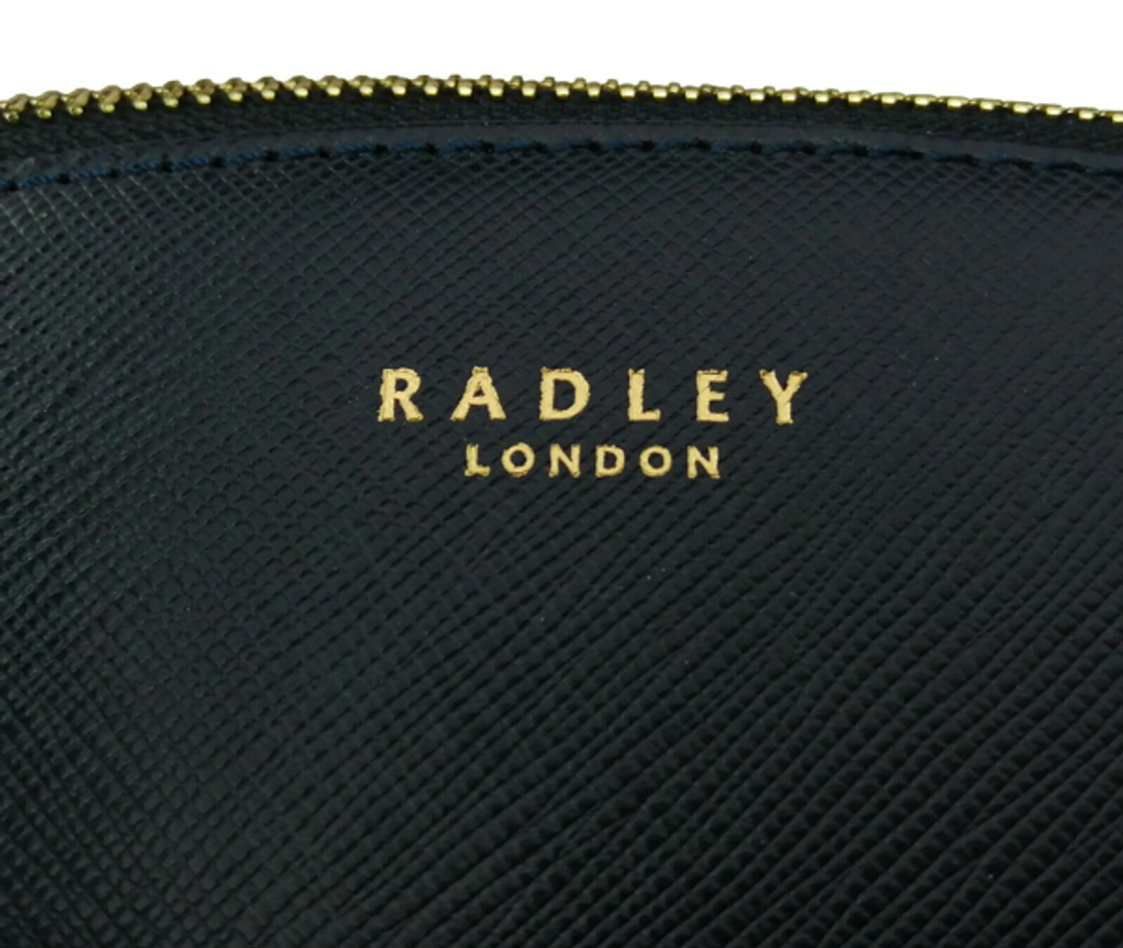 Pre owned Radley Handbag Navy Dark Blue Medium Zip Top Multiway Leather Sandham Bag ModeSens
