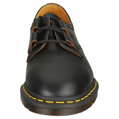 Pre-owned Dr. Martens' Dr. Martens 1461 Ghillie Mens Black Casual Shoes - 7 Uk