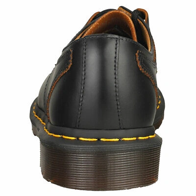 Pre-owned Dr. Martens' Dr. Martens 1461 Ghillie Mens Black Casual Shoes - 7 Uk