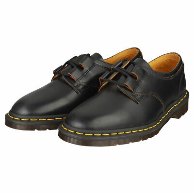 Pre-owned Dr. Martens' Dr. Martens 1461 Ghillie Mens Black Casual Shoes - 7 Uk