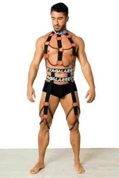 Pre-owned Ruben Galarreta Uriele Chest Men's Metal Chain Harness Necklace