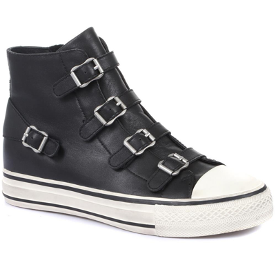Pre-owned Ash Womens Virgin Leather High-top Platform Trainers | ModeSens