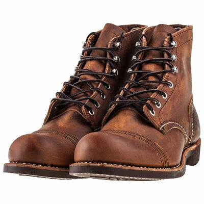 Pre-owned Red Wing Shoes Red Wing Iron Ranger Mens Copper Casual Boots - 7 Uk