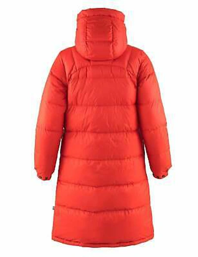 Pre-owned Fjall Raven Fjallraven Women's Expedition Long Down Parka - True Red
