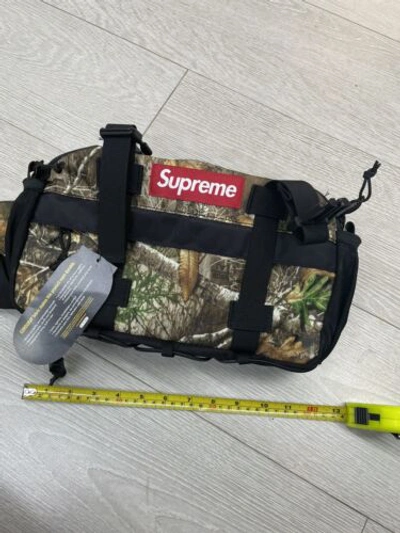 Pre-owned Supreme Waistbag Fw19 Real Tree | One Size | Bag Canvas
