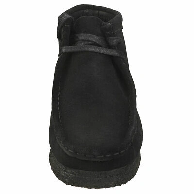 Pre-owned Clarks Originals Wallabee Boot Womens Black Wallabee Boots - 5 Uk