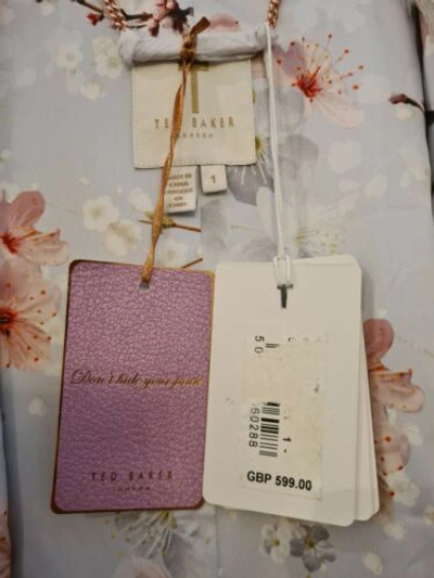 Pre-owned Ted Baker Rrp £599  Confrey Goat Hair Gilet Coat Jacket Wrap Tedsize 1 Uk 8