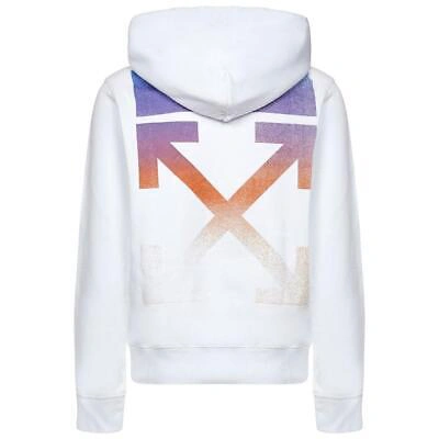 Pre-owned Off-white Degrade Multi Colour Arrow White Hoodie
