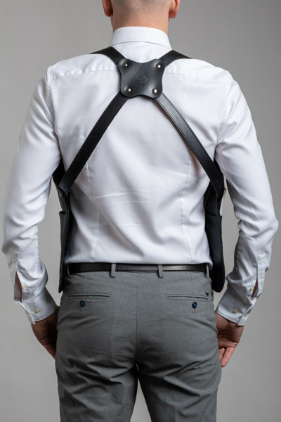 Pre-owned Borec Leather Shoulder Holster Bag Holster Bag Utility Waistcoat Holster Waistcoat Travel Bag