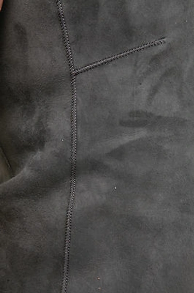 Pre-owned Samsara Grey Ladies Women's Soft Real Toscana Sheepskin Leather Gilet Waistcoat
