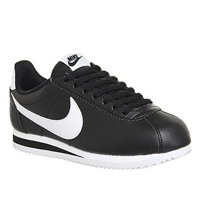 Shop Nike Classic Cortez Og Trainers In Black Grey White