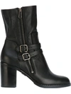 PAUL ANDREW Chunky Heel Buckled Boots,310401CA13900