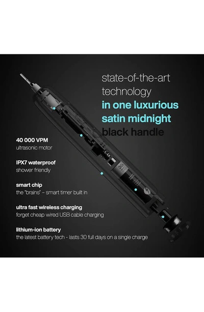 Aquasonic Black Series Pro Ultrasonic Whitening Toothbrush In Black