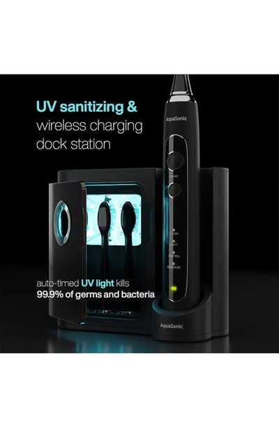 Aquasonic Black Series Pro Ultrasonic Whitening Toothbrush In Black