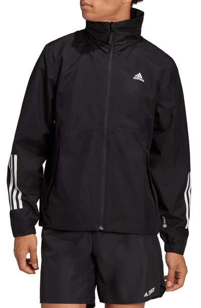 Adidas Originals 3-stripes Outdoor Jacket In Black | ModeSens