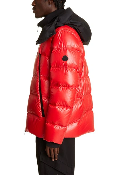 Shop Moncler Zubair Down Puffer Jacket In Red