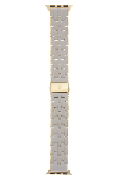 Shop Michele Silicone 20mm Apple Watch® Bracelet Watchband In Wheat