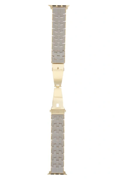Shop Michele Silicone 20mm Apple Watch® Bracelet Watchband In Wheat