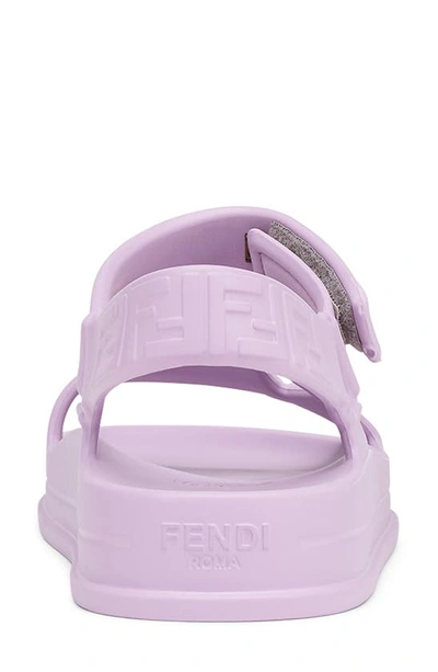 Shop Fendi Hiker Sandal In Lavender