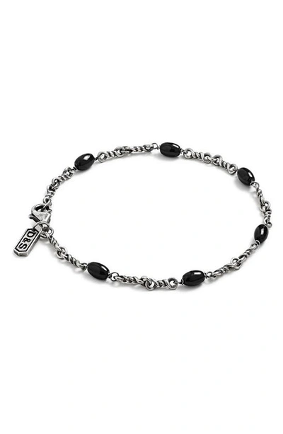 Shop Degs & Sal Twisted Cable Chain Bracelet In Black