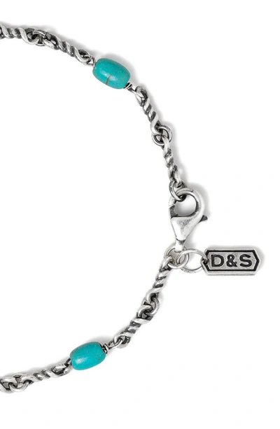 Shop Degs & Sal Twisted Cable Chain Bracelet In Turquoise