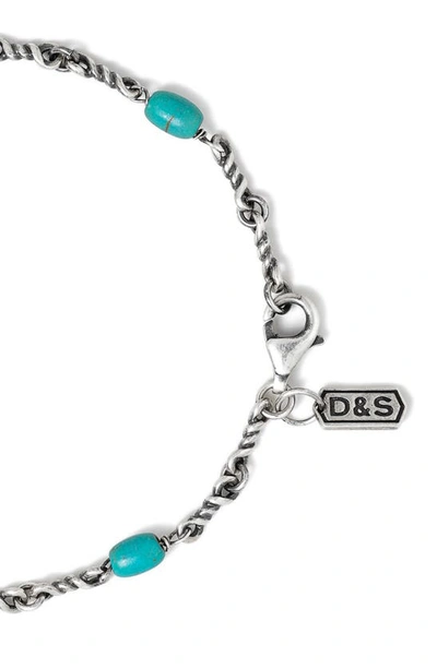 Degs & Sal Twisted Cable Chain Bracelet In Turquoise