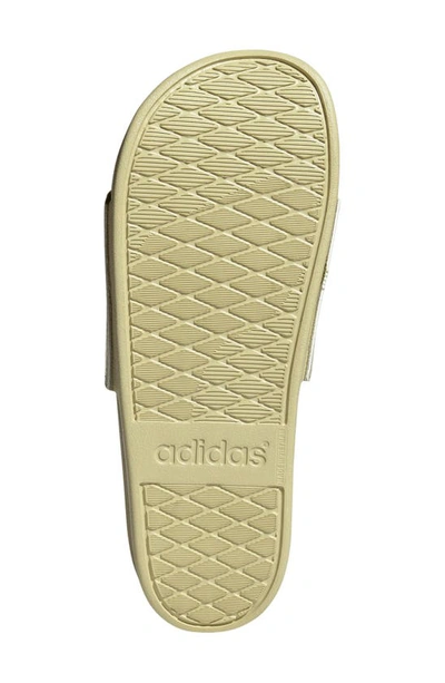 Shop Adidas Originals Adilette Comfort Slide Sandal In Sandy Beige/golden Beige
