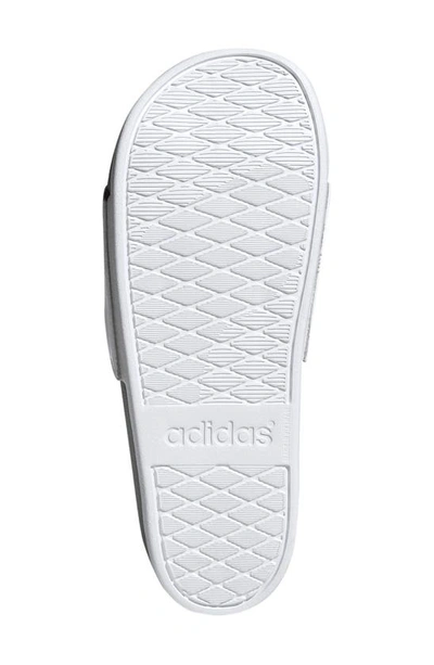Shop Adidas Originals Adilette Comfort Sport Slide In White/ Black/ Grey