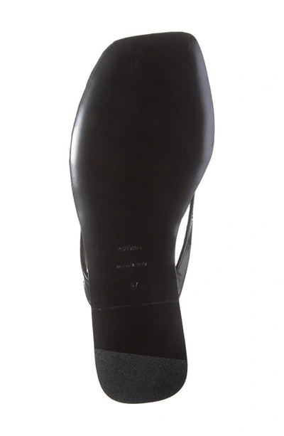Totême Croc-effect Leather Flip Flops In Black Crocodile