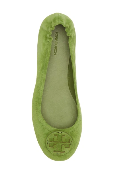 Shop Tory Burch Minnie Travel Ballet Flat In Shiso