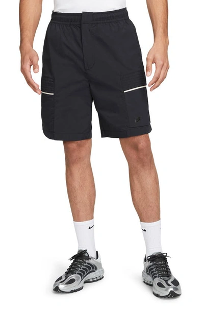 Nike Nylon Utility Shorts In Black/ Sail/ Ice Silver/ Black
