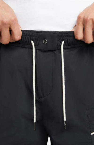 Nike Nylon Utility Shorts In Black/ Sail/ Ice Silver/ Black