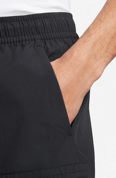 Nike Nylon Utility Shorts In Black/ Sail/ Ice Silver/ Black