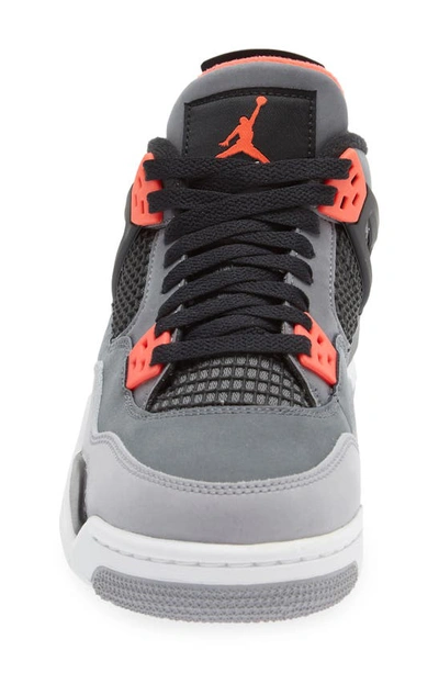 Shop Jordan Air  4 Retro Mid Top Sneaker In Grey/ Infrared/ Black/ Grey