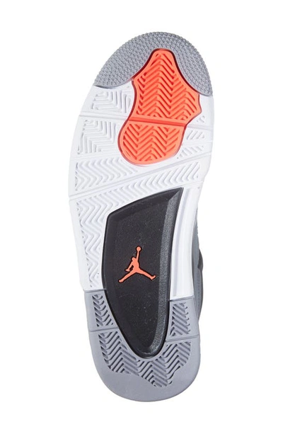 Shop Jordan Air  4 Retro Mid Top Sneaker In Grey/ Infrared/ Black/ Grey