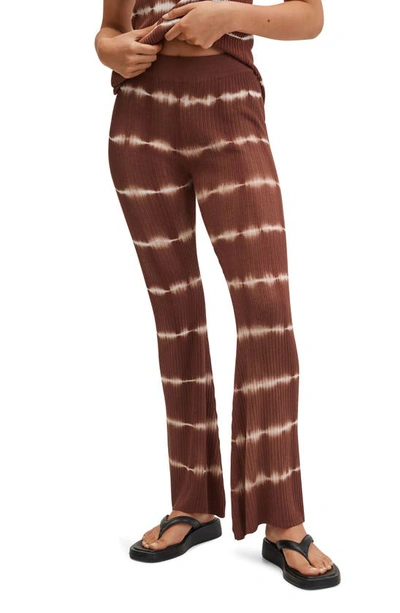 Mango Women's Tie-dye Print Trousers In Brown | ModeSens