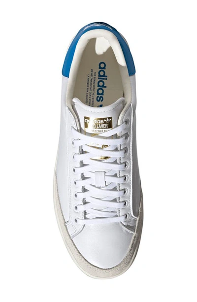 Shop Adidas Originals Rod Laver Vintage Sneaker In White/ White