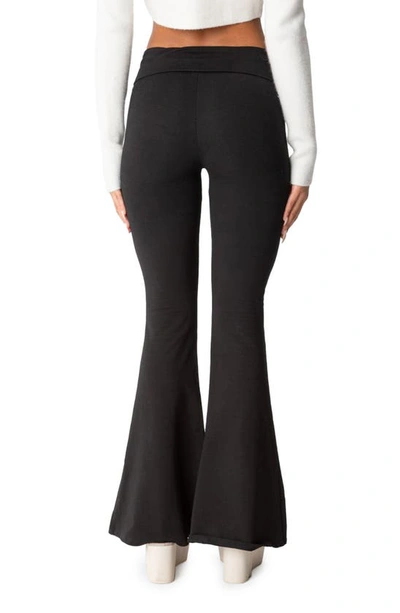 Edikted Naomi Flared Leggings In Black