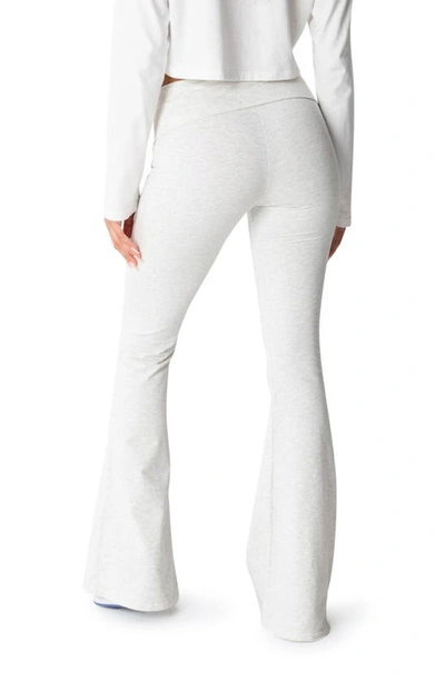Edikted Naomi Flared Leggings In Gray-melange