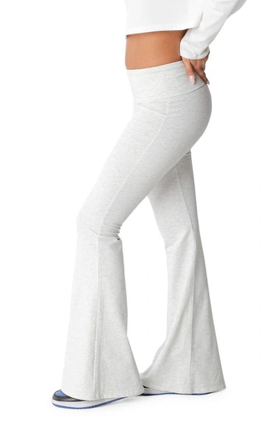 Edikted Naomi Flared Leggings In Gray-melange