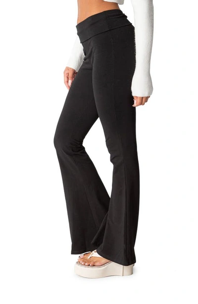 Edikted Naomi Flared Leggings In Black