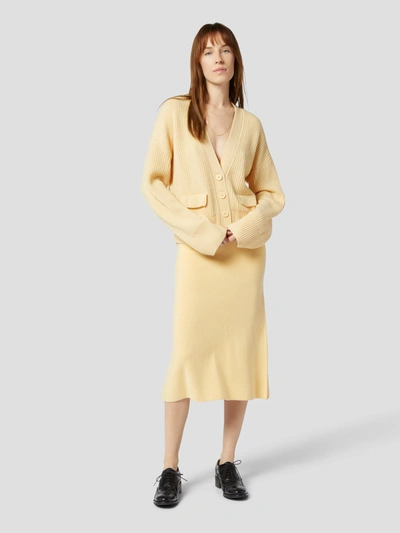 Shop Equipment Rosie Cashmere Sweater In Yellow Italian Straw