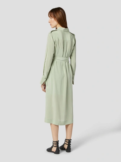 Shop Equipment Zelie Silk Dress In Reseda Green
