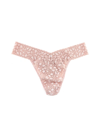Shop Hanky Panky Cross-dyed Leopard Original Rise Thong In White
