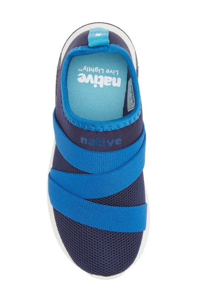 Shop Native Shoes Phoenix Slip-on Sneaker In Regatta Blue/ Shell White