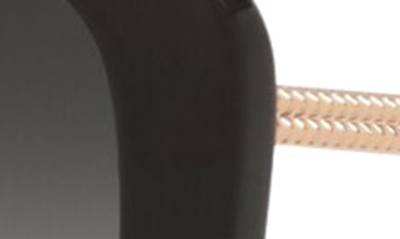 Shop Tiffany & Co 54mm Gradient Irregular Sunglasses In Black/ Grey Gradient